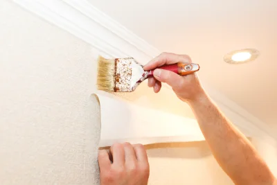 Pose de papier peint à Cairon — revêtements muraux et toiles de verre